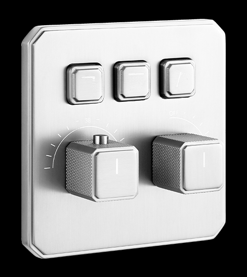 3 Outlets And Flow Control Thermostatic Click Select Diverter – Aquant India